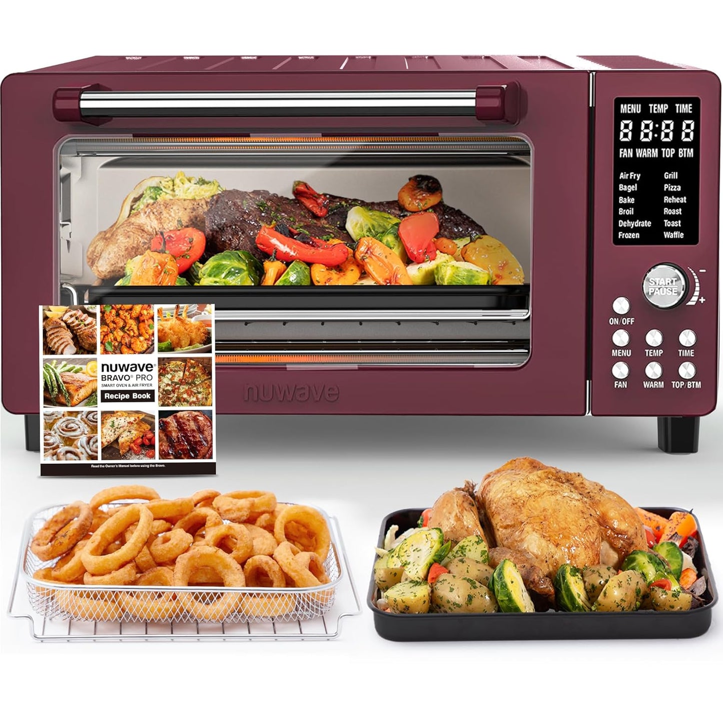 Nuwave Bravo Pro Air Fryer & Toaster Combo: Quicker, Crisper Results!