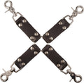 Bondage Basics Leather Hogtie, Black - Classic Leather Restraint