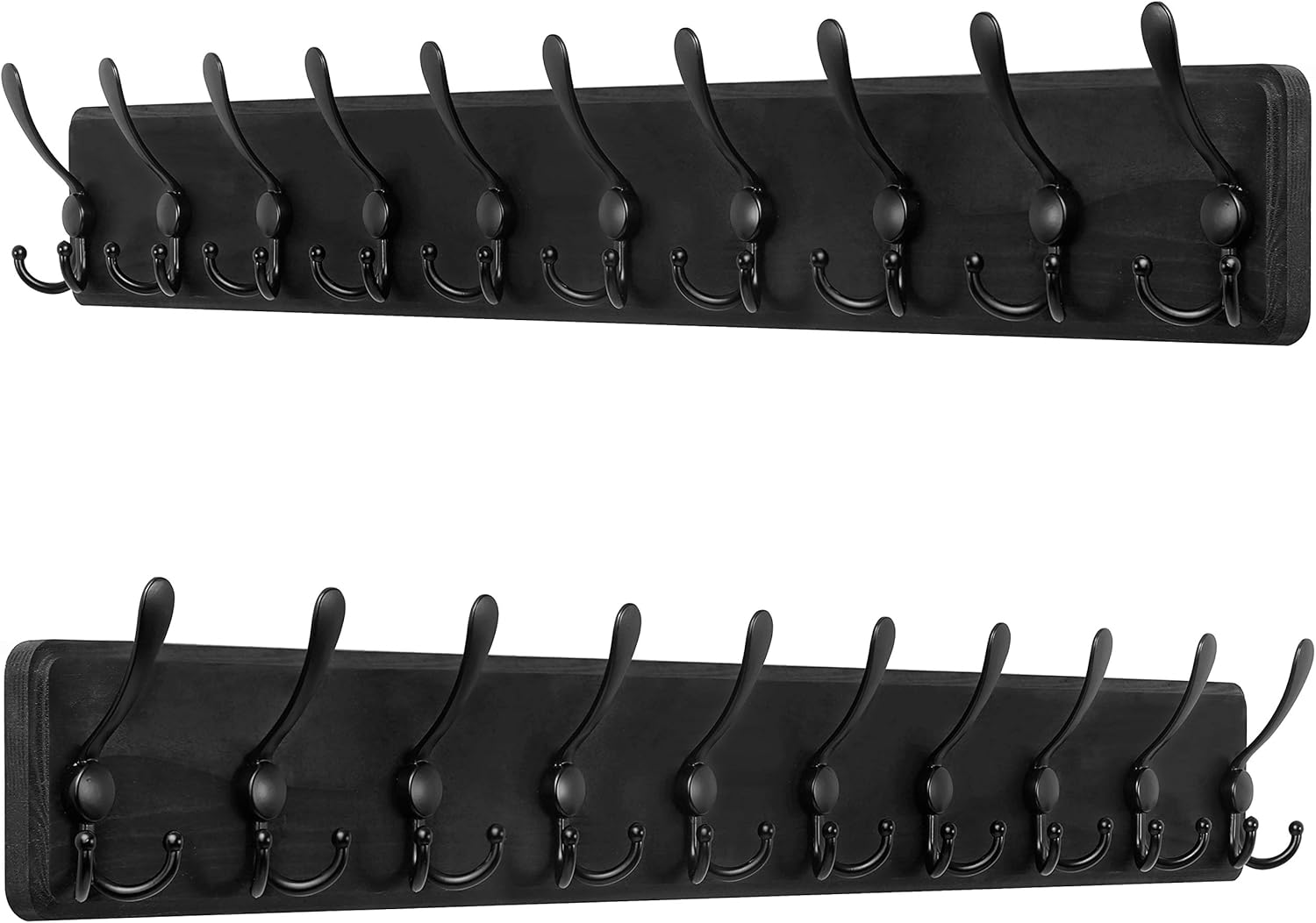 Rustic Large Wall Mounted Coat Rack for Entryway and Home