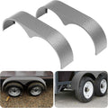 Tandem Trailer Fenders Double Axle 66in x 9.1in x 20in - Durable Steel