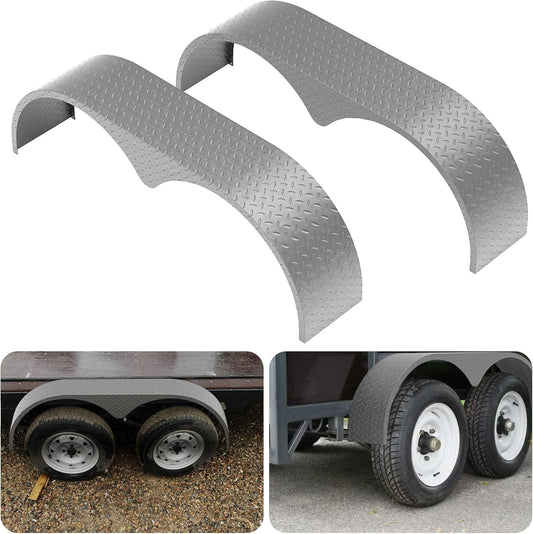 Tandem Trailer Fenders Double Axle for 13-15 Inch Wheels