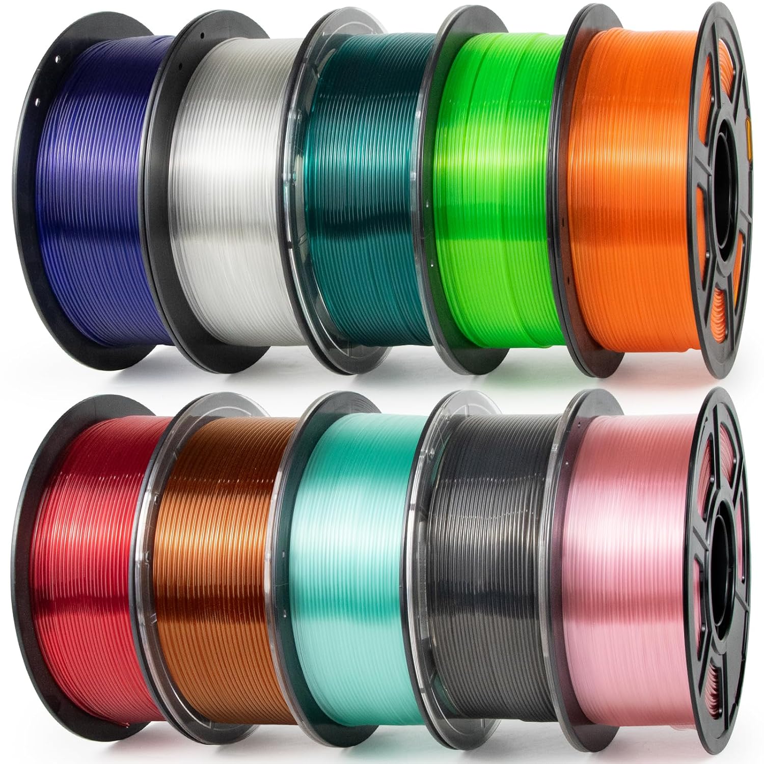 IEMAI Clear PETG Filament Bundle 10kg for 3D Printing Projects