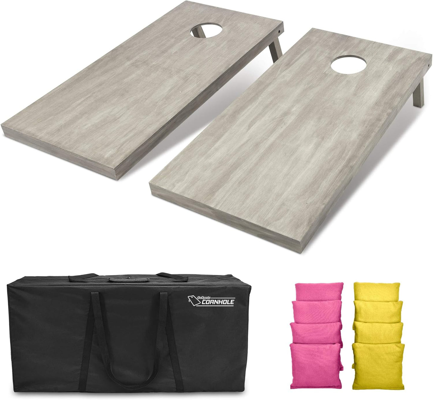 GoSports 4 ft x 2 ft Wooden Cornhole Boards Set for Fun