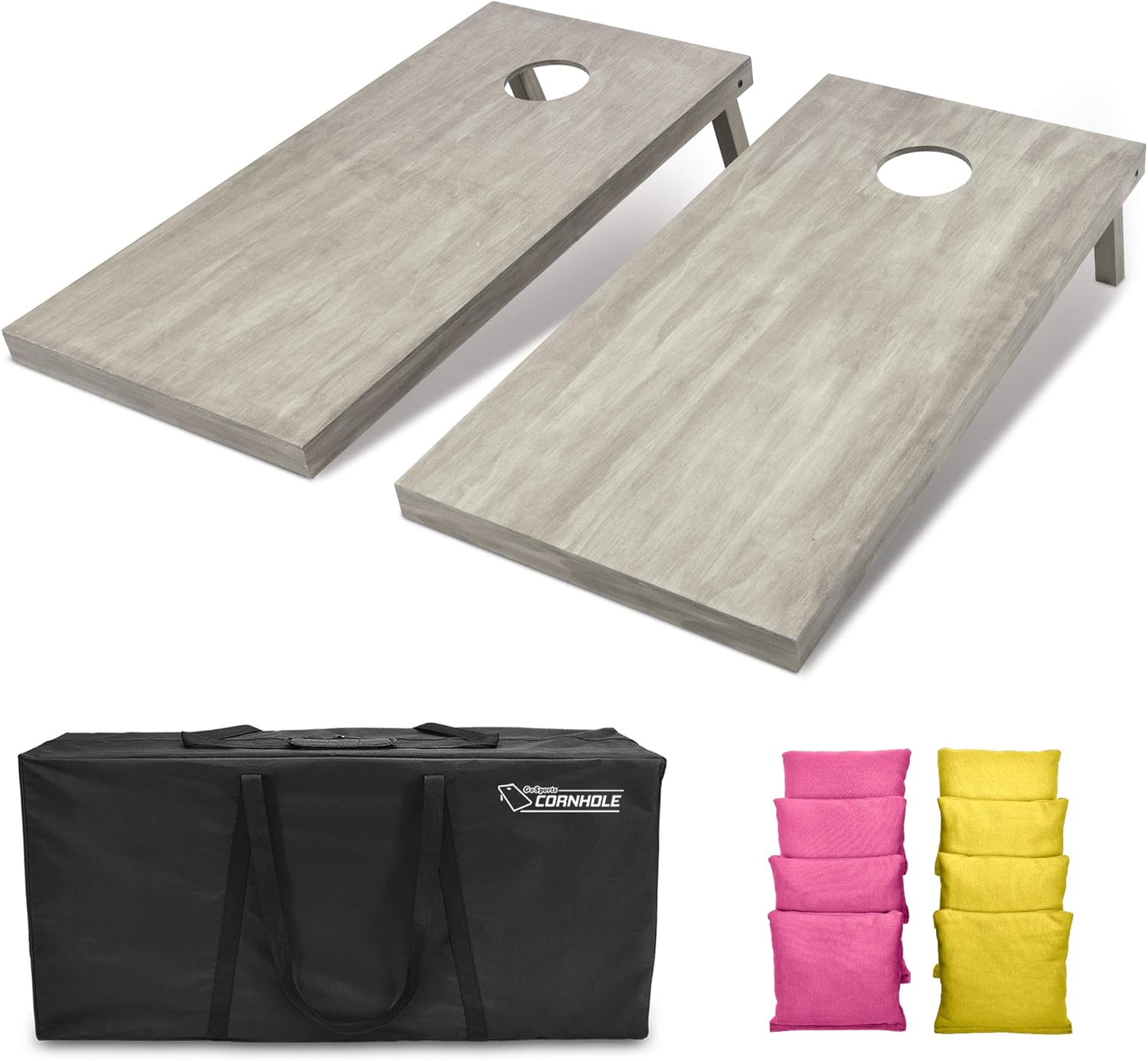 GoSports 4 ft x 2 ft Wooden Cornhole Boards Set for Fun
