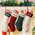 Christmas Stockings Custom Name Large 18in Knitted Stocking