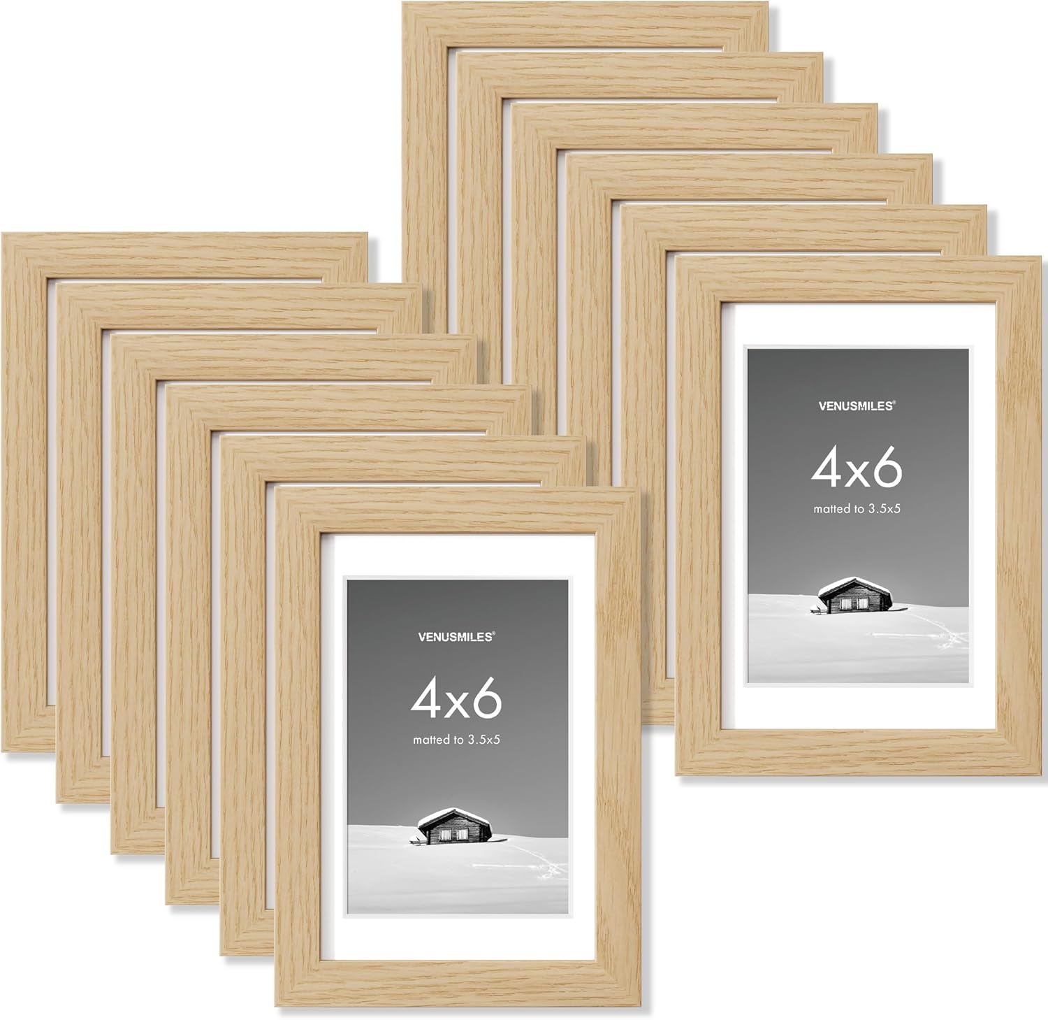 4x6 Picture Frame Set - Versatile Display for Cherished Memories