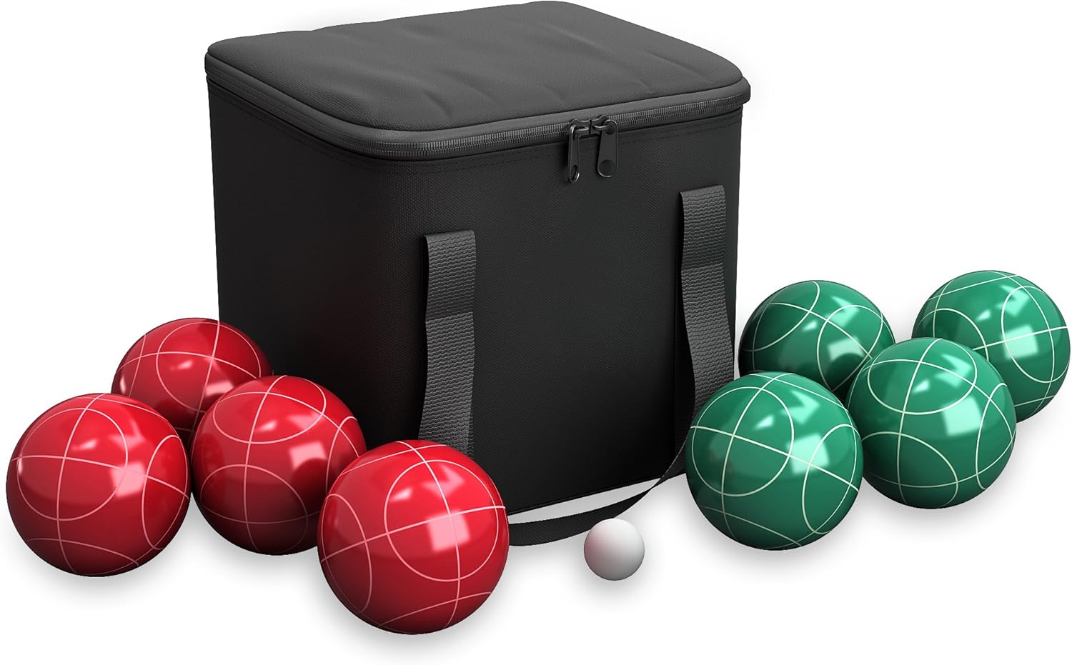 Bocce Ball Set for Backyard Fun - Includes 8 Balls and Case