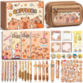 Kids Capybara Stationery Set 36PCS - Cute One-Stop School Kit