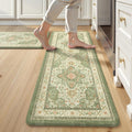 Comfort Kitchen Mats for Floor Cushioned Anti Fatigue - Set of 2