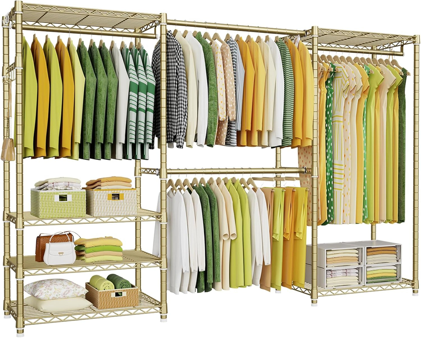 Ulif E1 Heavy Duty Closet Garment Rack for Stylish Storage
