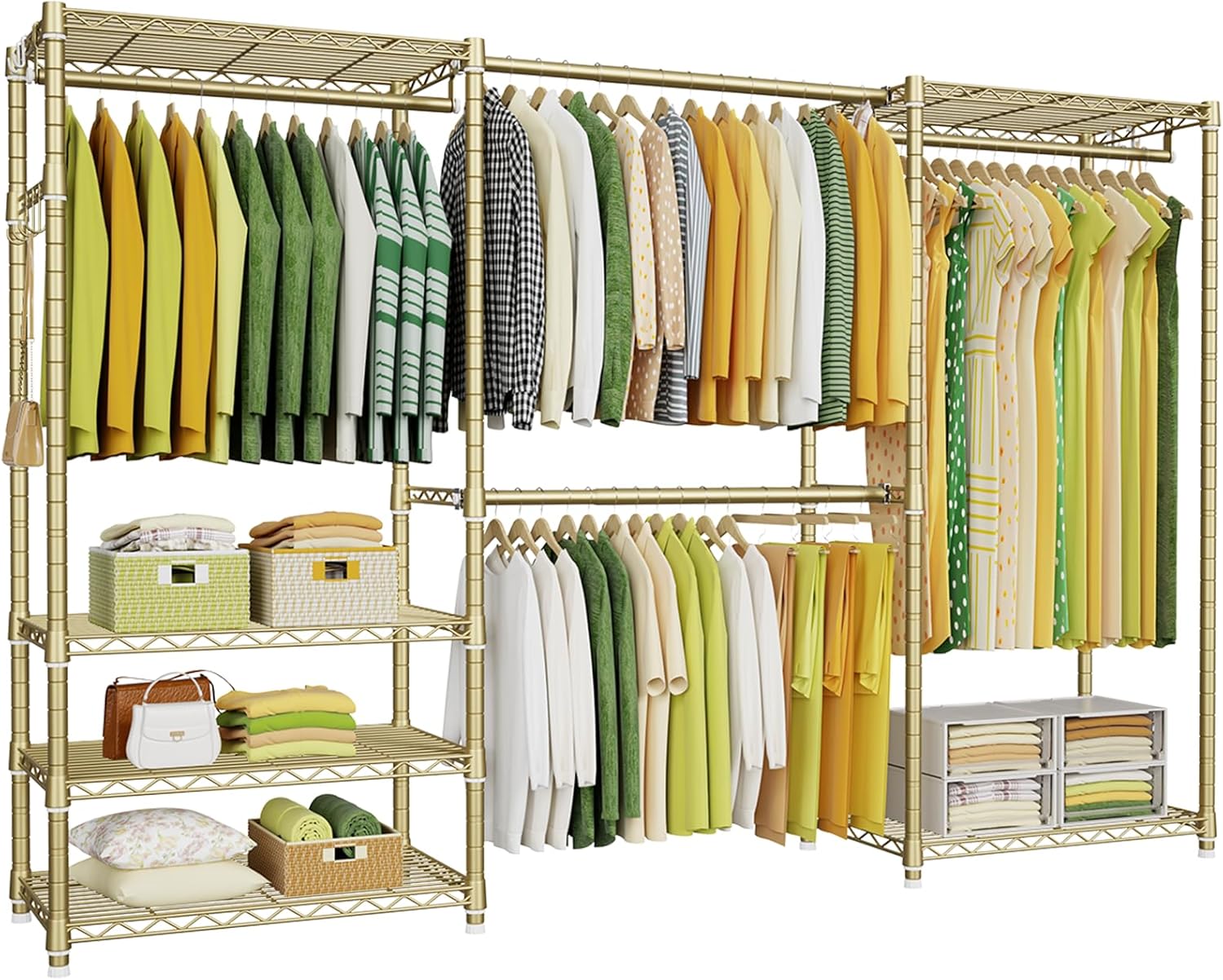 Ulif E1 Heavy Duty Closet Garment Rack for Stylish Storage
