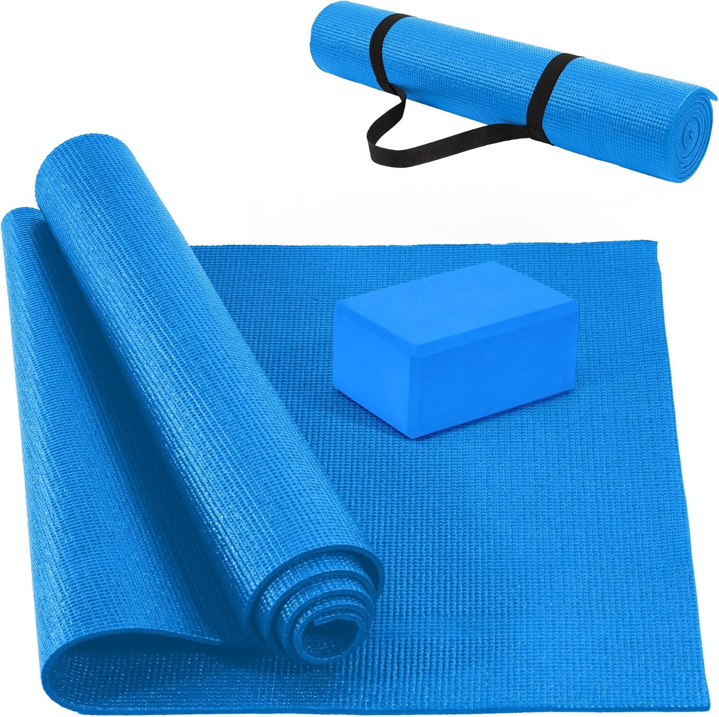 Non-Tear 0.25 Inch Yoga Mat - Lightweight & Durable