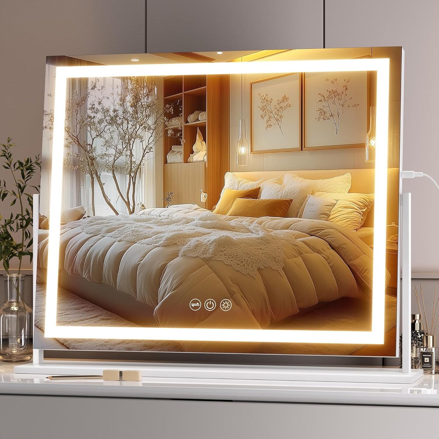 Hasipu Vanity Mirror with Lights for Perfect Makeup Every Time