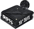 LOVE STORY 10x20FT 90% Black Garden Shade Cloth - Heavy-Duty Sun Cover