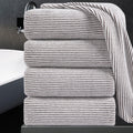 4 Piece Oversized Bath Towel Set 35x70 in - Plush Jumbo Bath Sheets