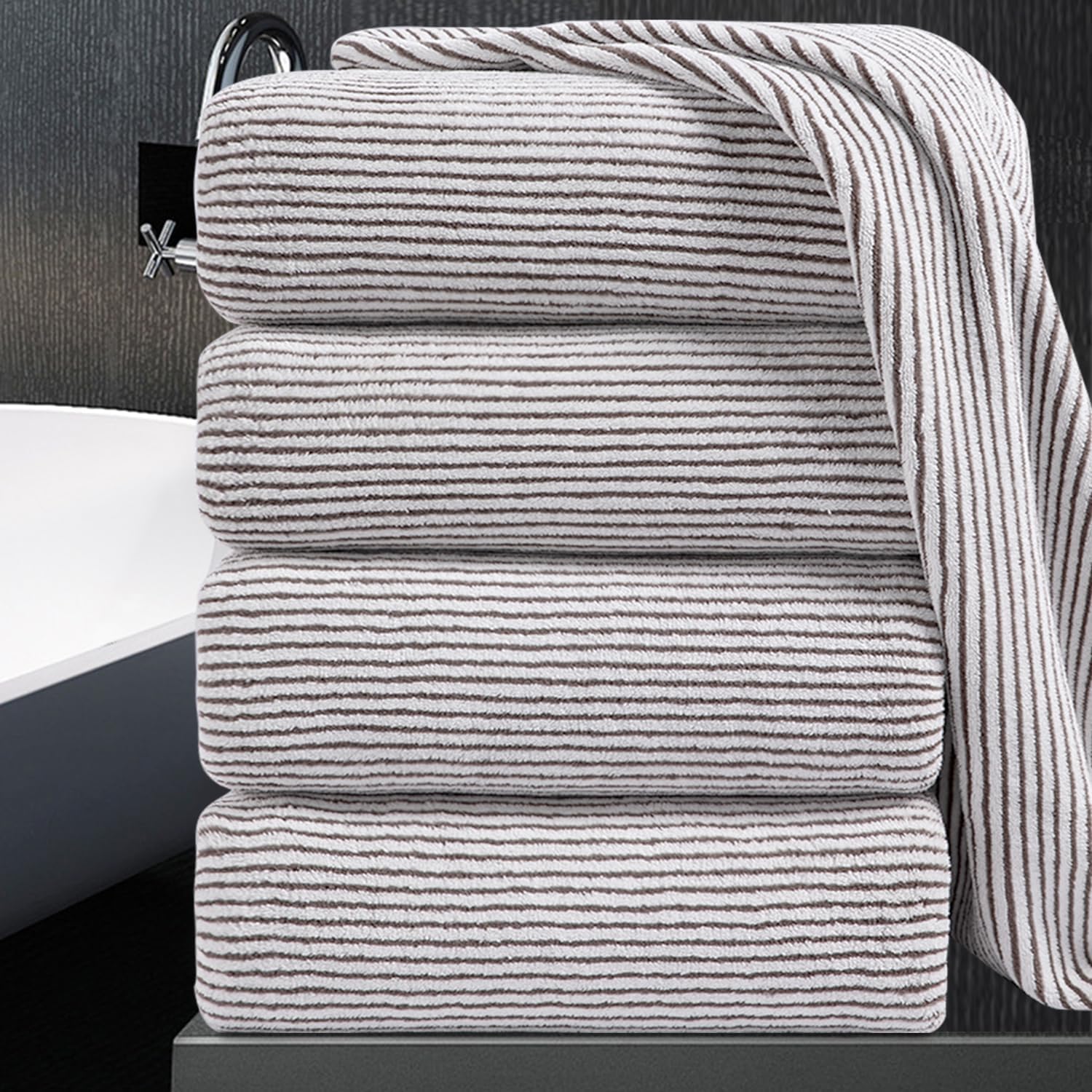 Oversized Bath Towel Set - Ultra Soft Fluffy Luxury Towels