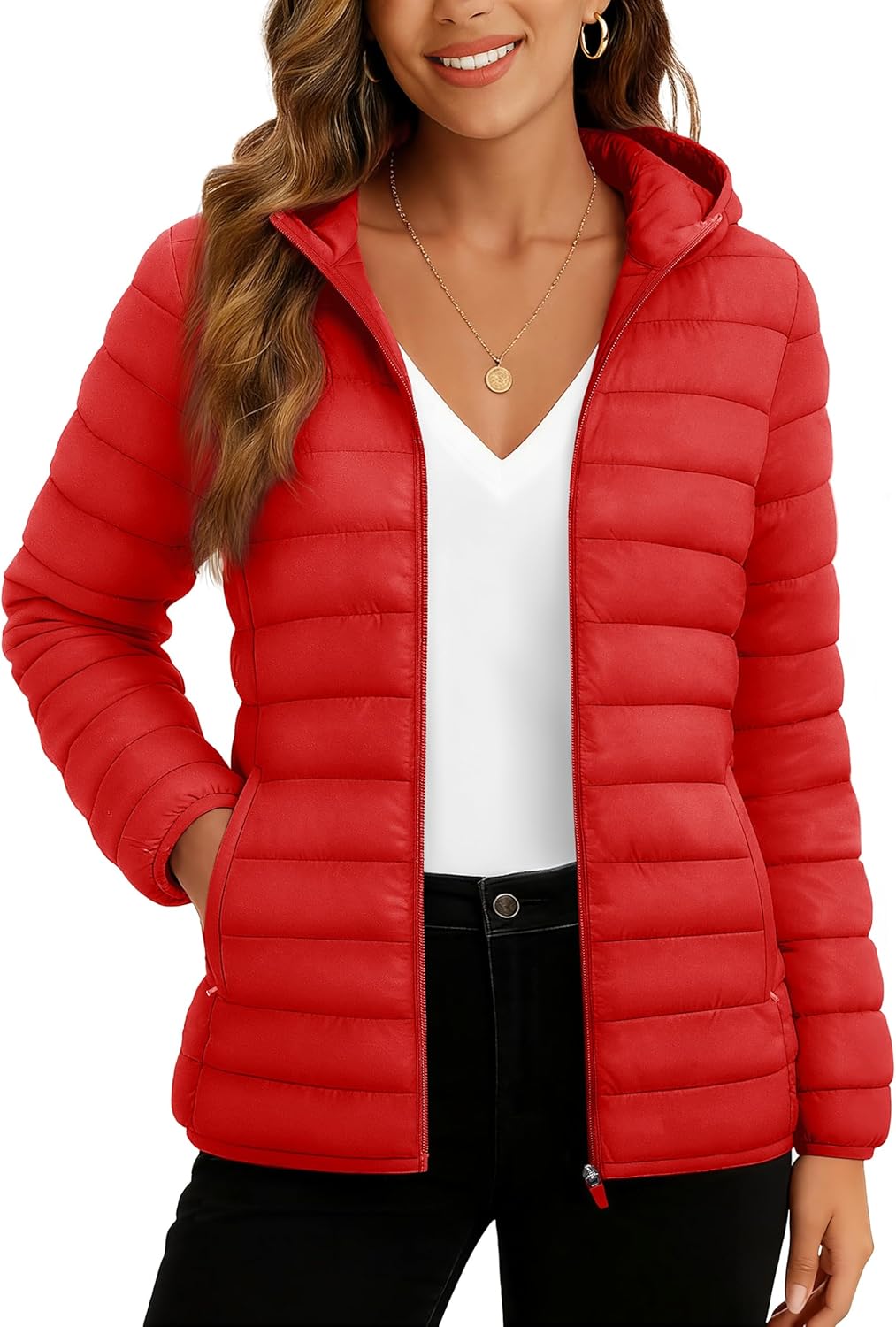 TACVASEN Women's Lightweight Puffer Jacket for Winter