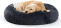 SAVFOX Plush Calming Dog Bed Donut for Small to XXL Dogs - Cozy
