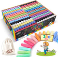 Sidewalk Chalks 280PCS in 24 Colors - Washable Jumbo Chalk Set