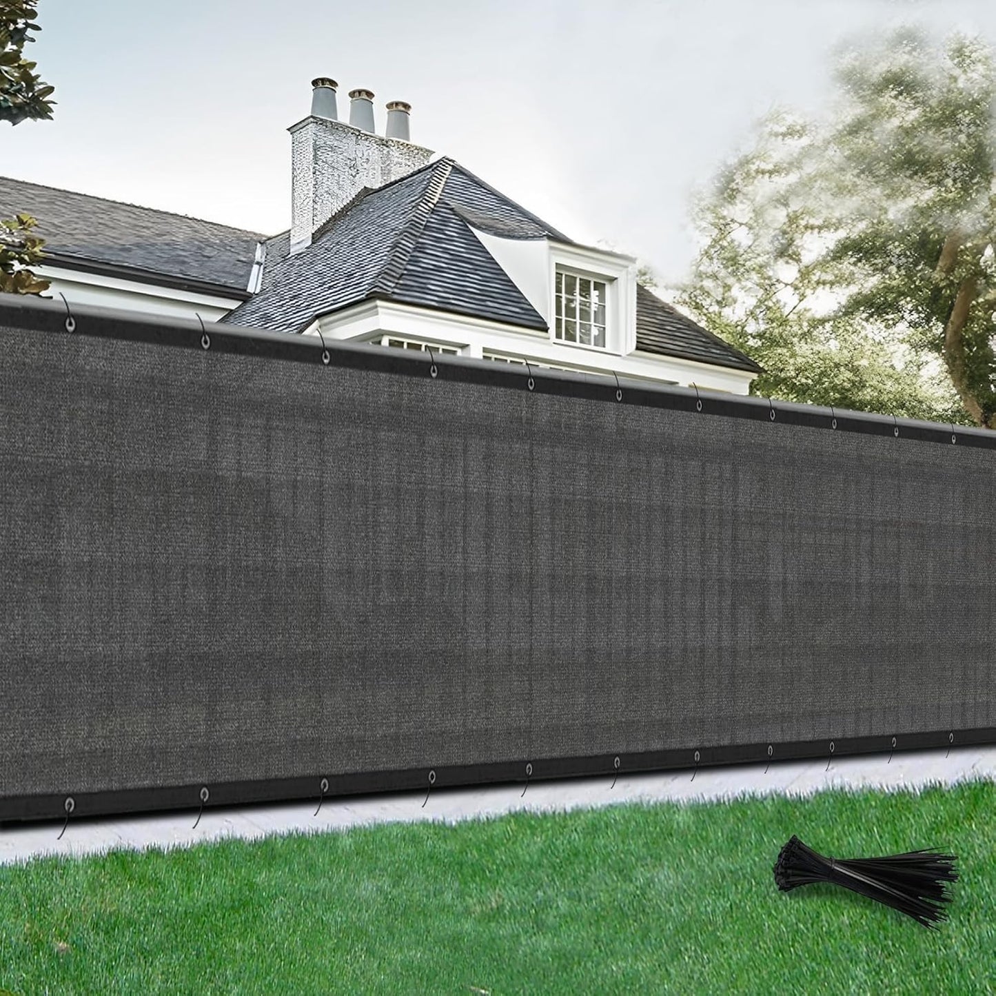 SUNLAX Privacy Fence Screen 6ft x 94ft Heavy Duty Mesh Cover