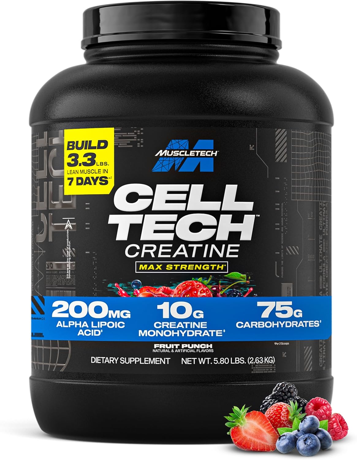 MuscleTech Creatine Monohydrate Powder for Muscle Growth