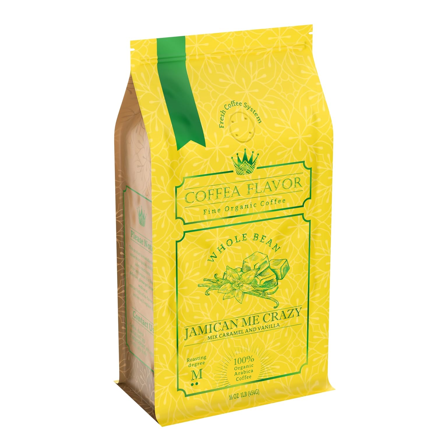 Jamaican Me Crazy Vanilla Caramel Coffee 16 oz