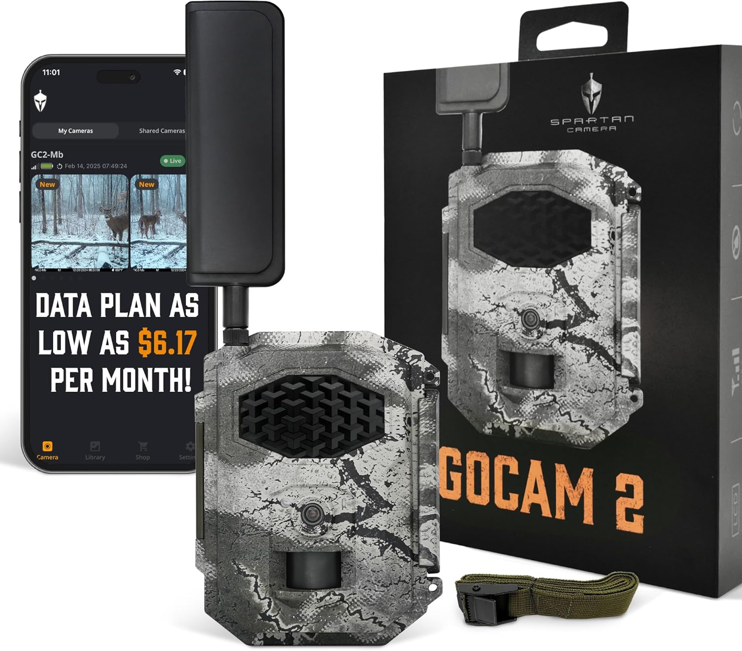 Spartan Areus Cellular Trail Camera - 4G LTE, FHD Video & Photos, Night Vision