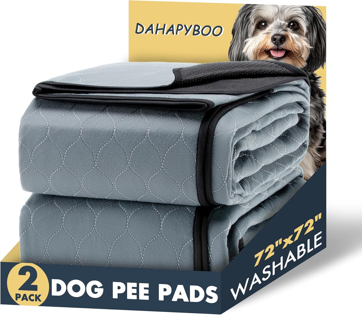 Extra Large Washable Pee Pads for Dogs - 72x72 Reusable Pads