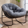 Outdoor Patio Rocking Chairs Oversized Papasan Rock Chair - Cozy Teddy