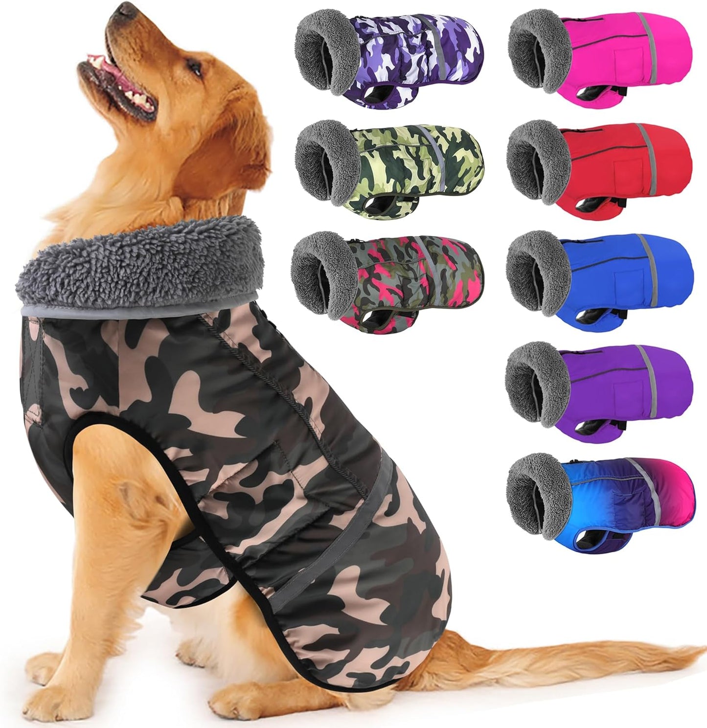 Dogcheer Warm Dog Coat - Waterproof Jacket for Winter Adventures