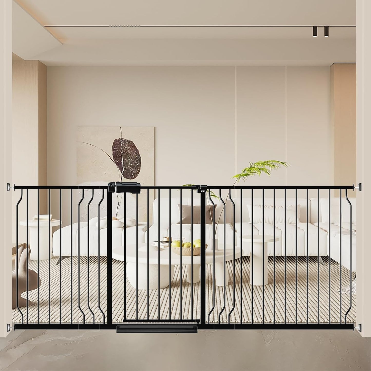 Extra Wide Baby Gates for Doorways with Walk-Through Design