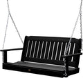 Highwood Lehigh Porch Swing 5 Feet Black - Durable and Stylish