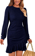 PRETTYGARDEN Ruched Bodycon Mini Dress - Flattering Party Fit