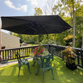 Purple Leaf 10 ft Cantilever Patio Umbrella - Offset 360 Rotation