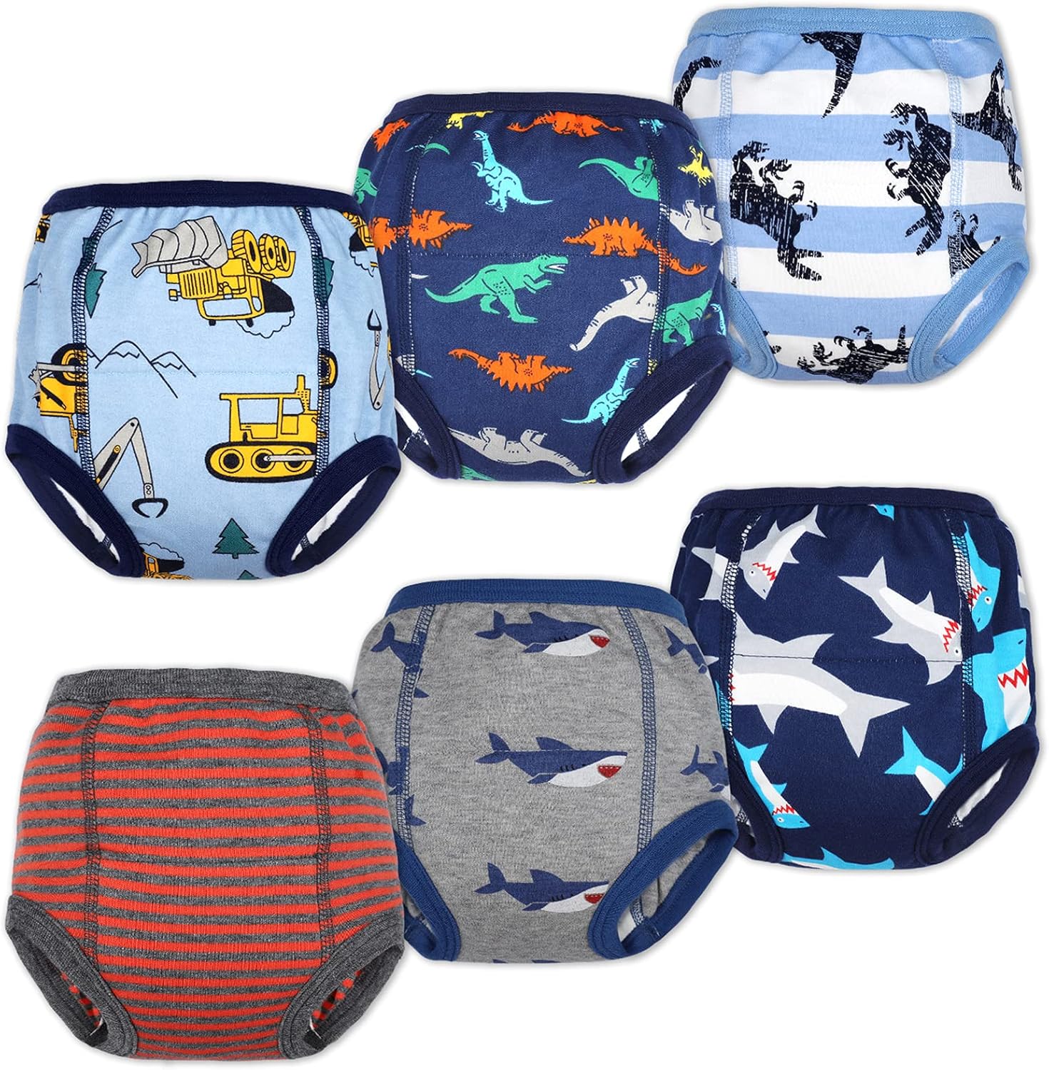 MooMoo Baby Training Underwear for Boys and Girls 8 Packs