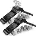 TOPIA HANGER Wooden Suit Hangers with Adjustable Clips - 20 Pack