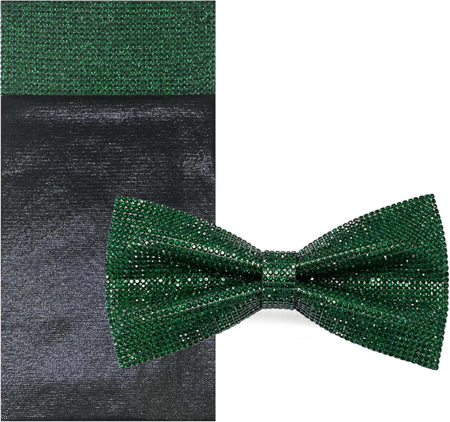Rhinestones Bow Tie for Men and Women - Sparkling Crystal Style