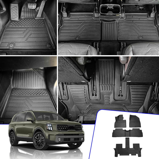 Rongtaod Floor Mats for 2020-2025 Kia Telluride 7&8 Seats