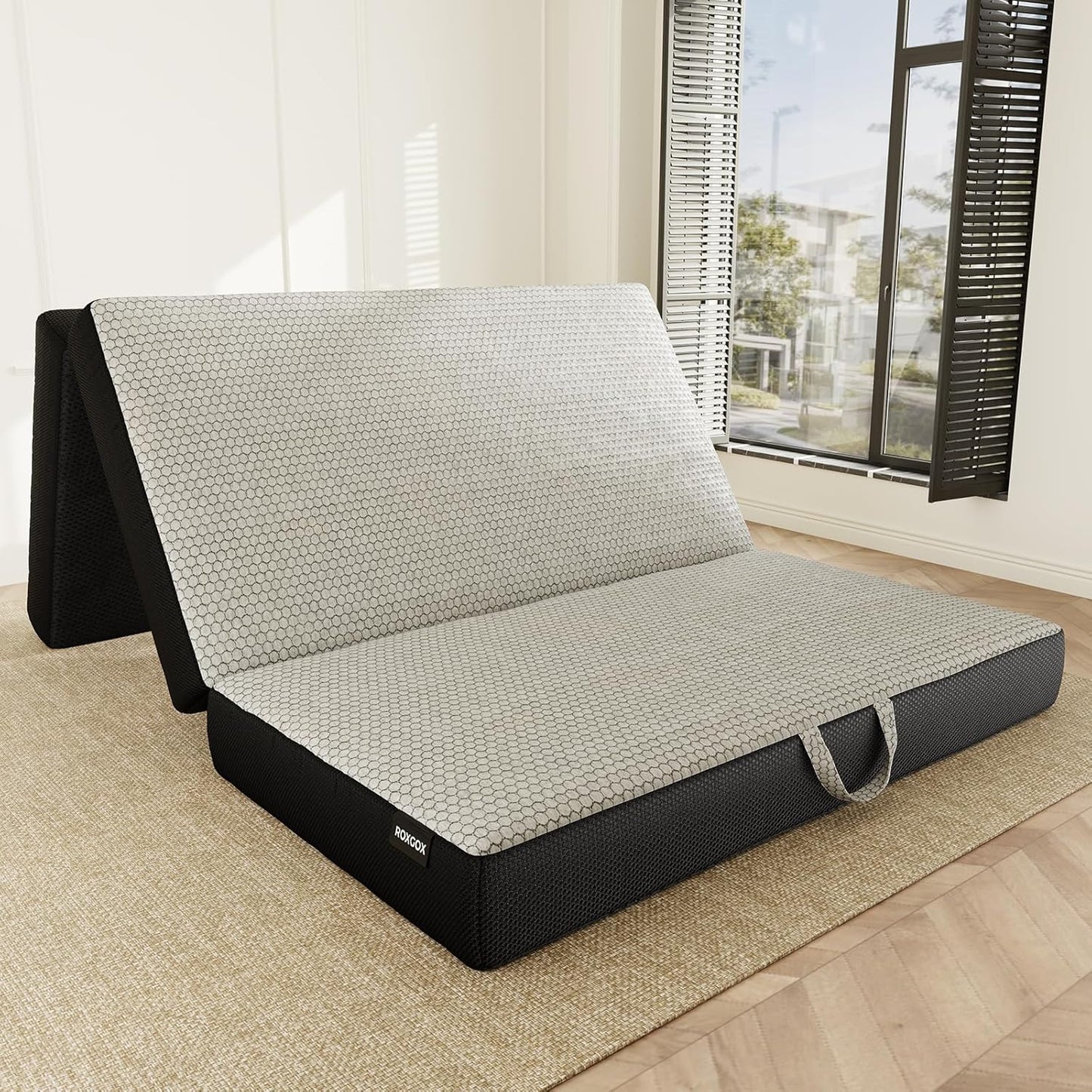 Memory Foam Trifold Mattress for Camping, Travel, and More