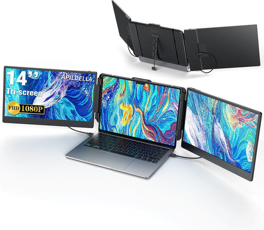 Portable Triple Laptop Screen Extender - Boost Productivity!
