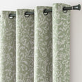 jinchan 80% Blackout Curtains for Living Room - Vintage Floral Drapes