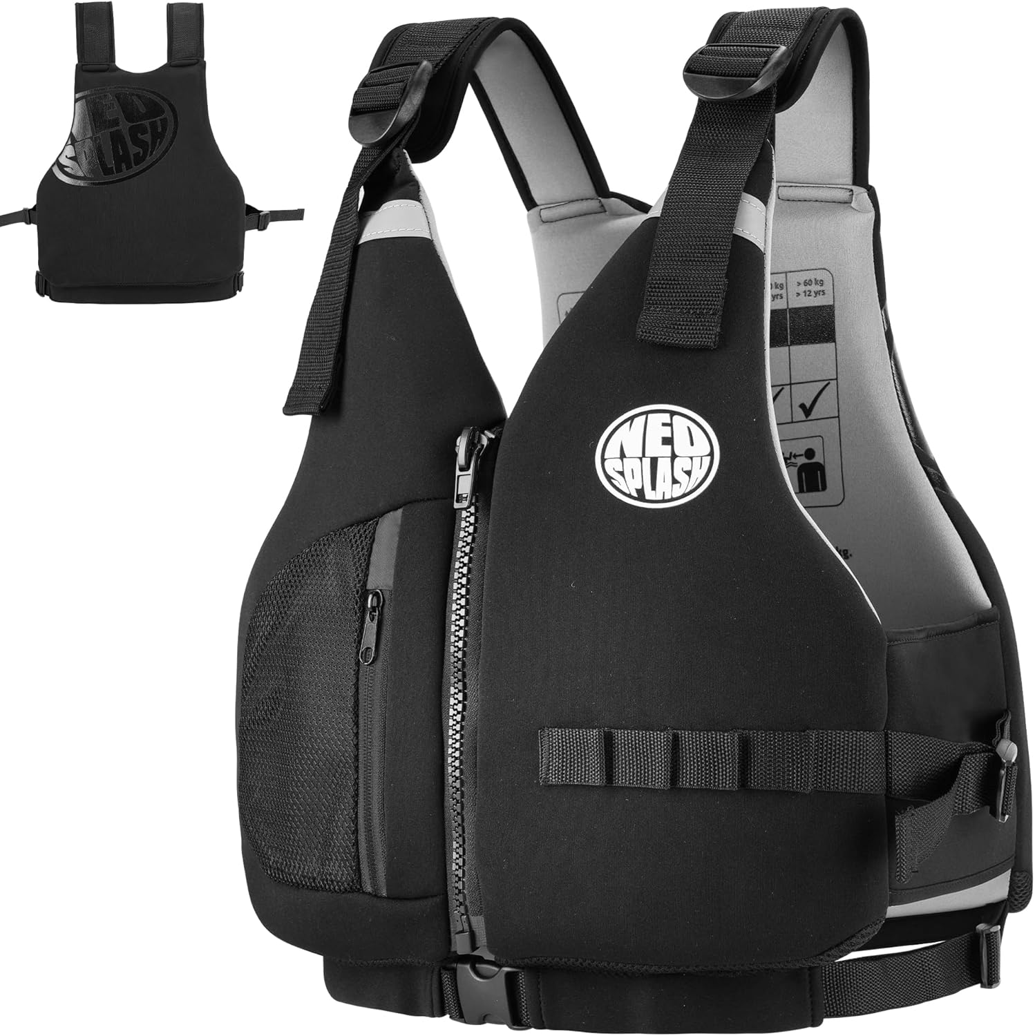 Swim Vest with Adjustable Safety Straps for Adults - NEO-SPLASH
