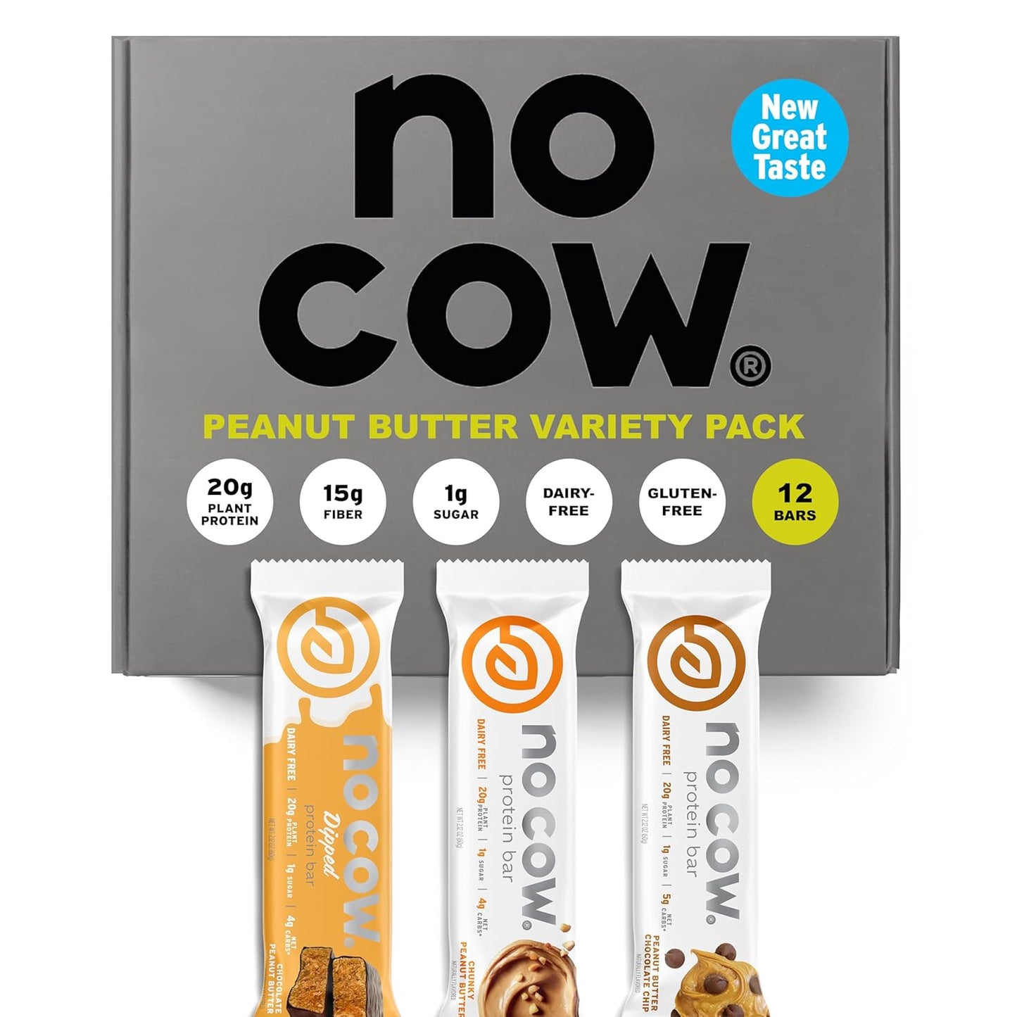 No Cow Vegan Protein Bars - Peanut Butter Variety Pack Review