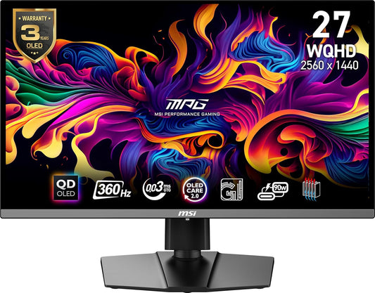 MSI 27 QD-OLED Gaming Monitor - 360Hz Refresh Rate