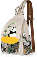 Ladys Convertible Sling Bag - Beautiful Canvas Mini Backpack