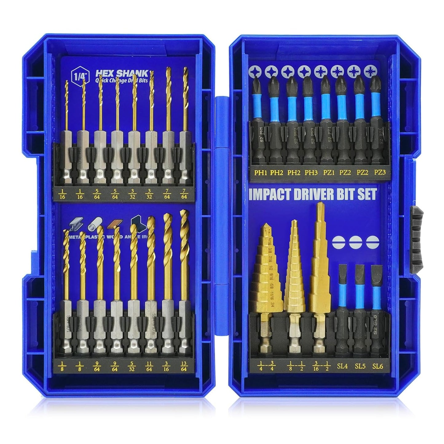 JEFE HEX 30pcs Impact Bit Set for All Your DIY Needs