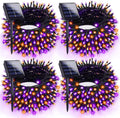 Orange and Purple Solar Halloween String Lights 4pk - Outdoor 400LED