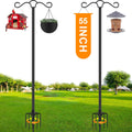 55 in Double Shepherds Hook 2-Pack - Stable 5 Prong Outdoor Poles