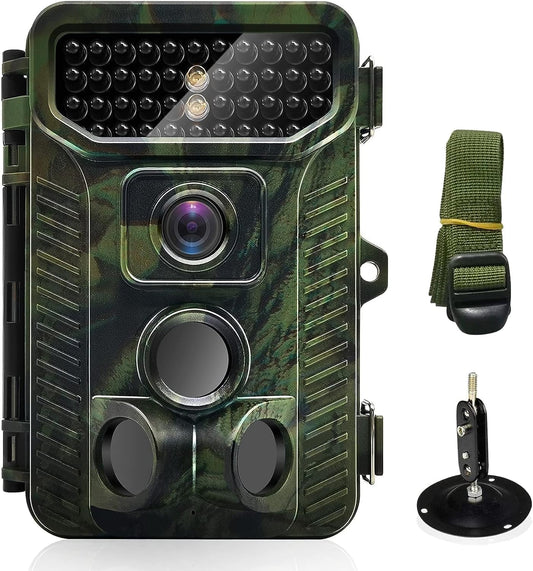 20MP Night Vision Trail Cam, Fast Trigger, Waterproof, Wide Angle, Wildlife Monitoring - GETLINK