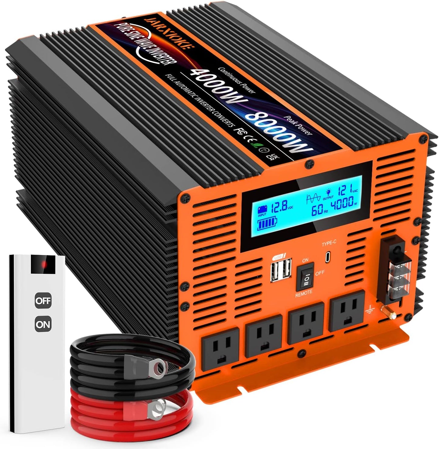 4000 Watt Pure Sine Wave Power Inverter for RV and Off Grid